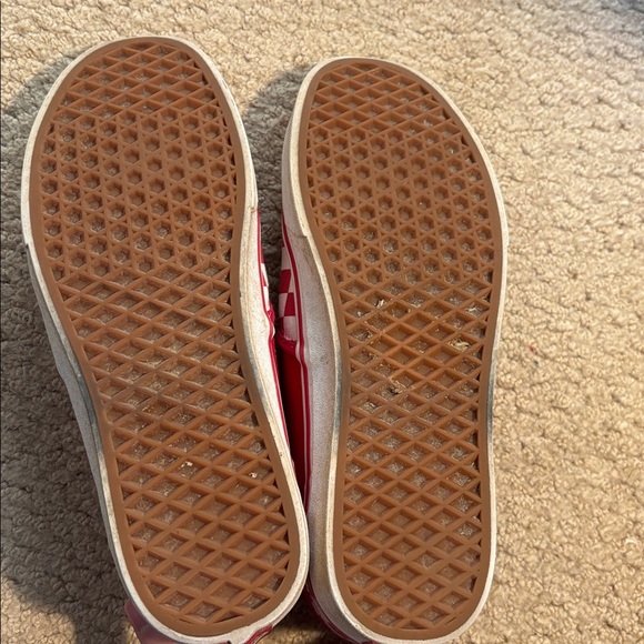 Red Checkerboard Vans - Picture 3 of 6